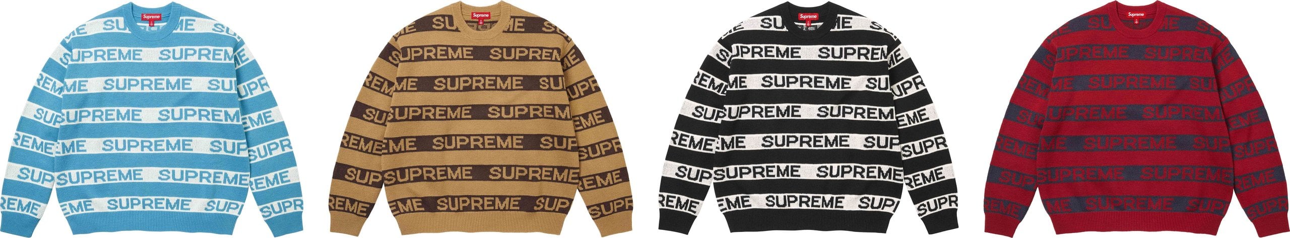 Stripe Logo Sweater